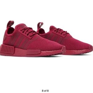 Adidas Burgundy Athletic Shoes